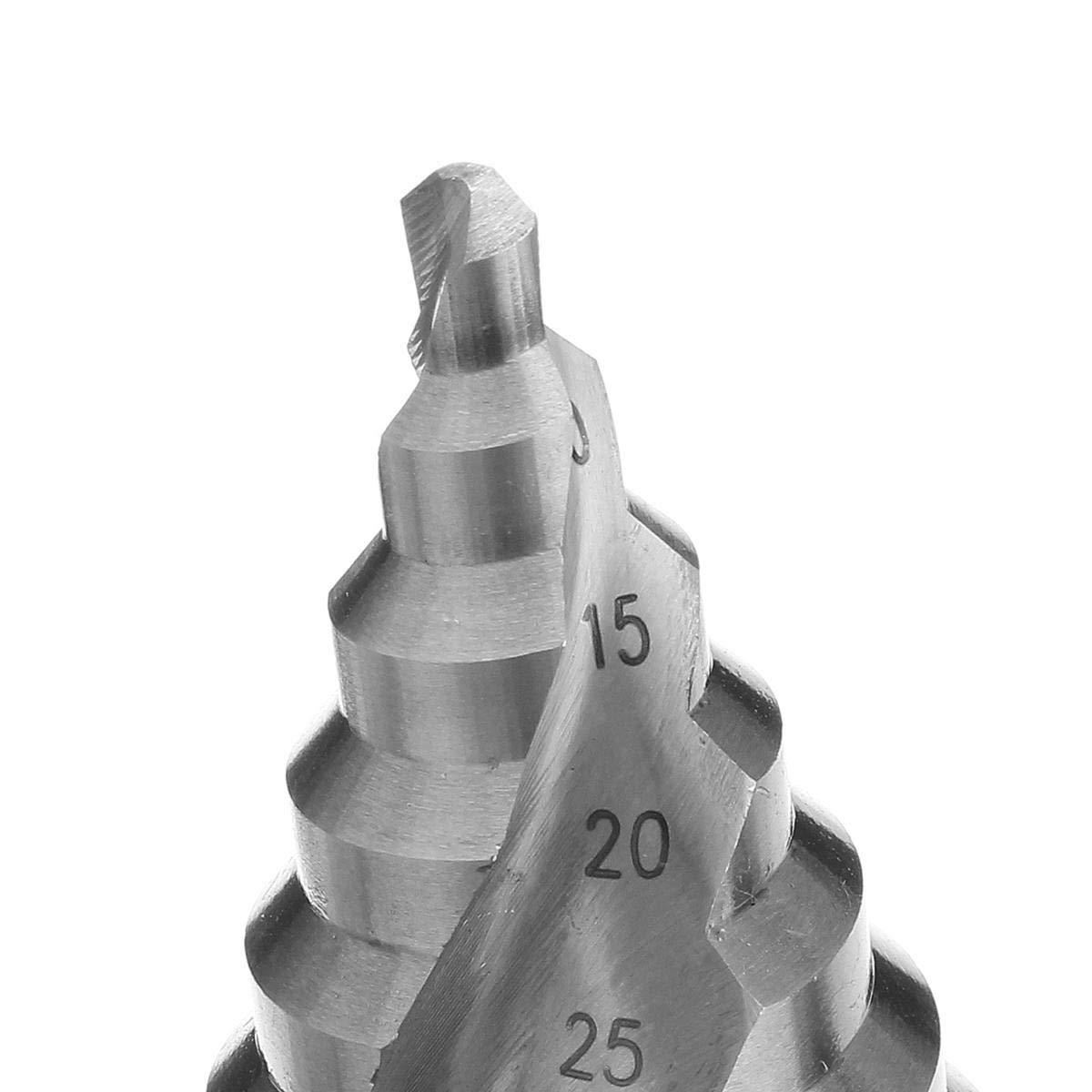 VIDOO Wiertło Stopniowe HSS 4341 6-60mm Stal Szybkotnąca 12 Stopni Proste