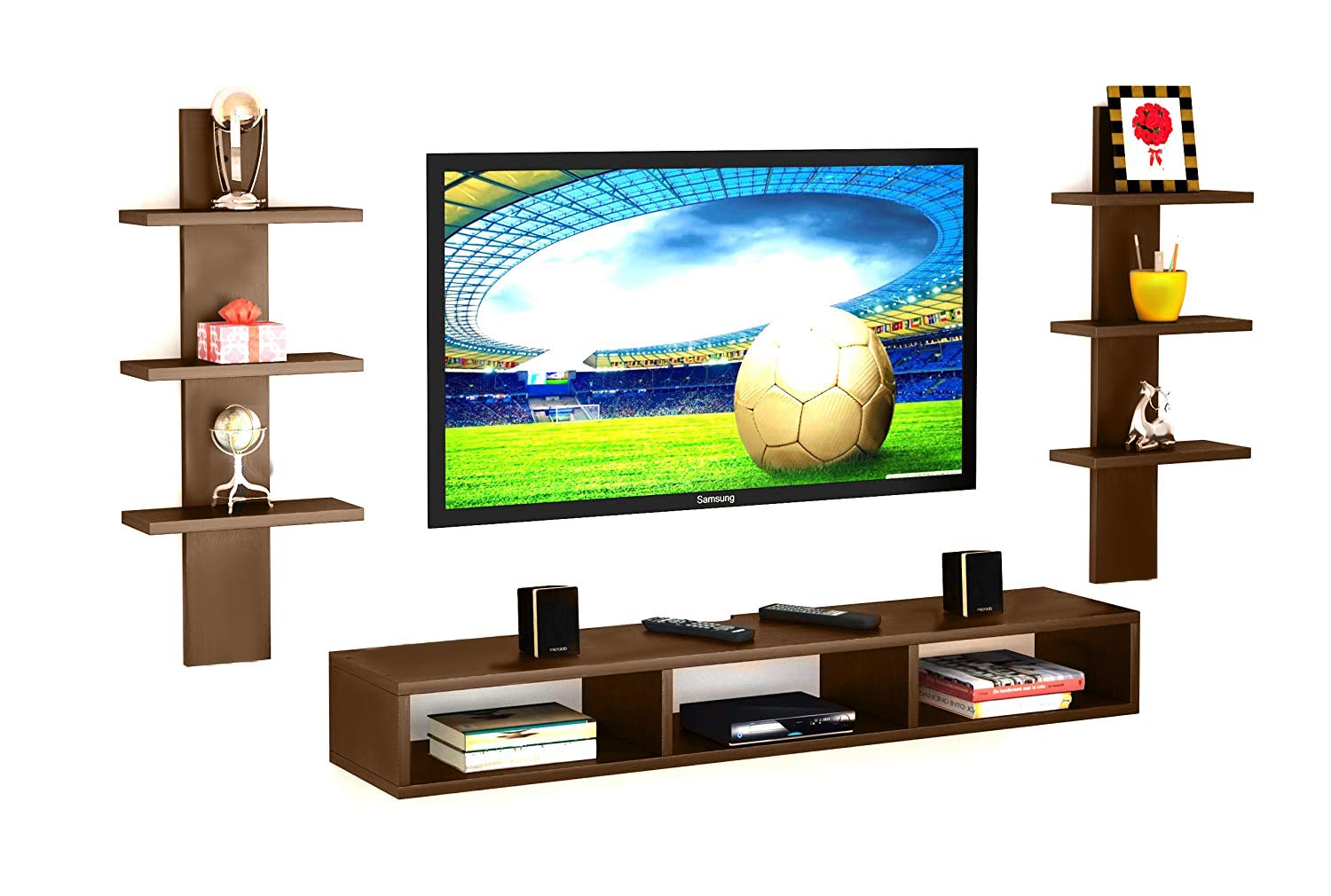 Dime Store Wooden Wall Mounted TV Unit for Living Room, TV for