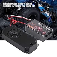 Vista 2 de Simulador de sonido del motor, juego de módulo simulado de sonido de motor de automóvil RC con altavoz para 1/10 vehículos modelo de coches simulado