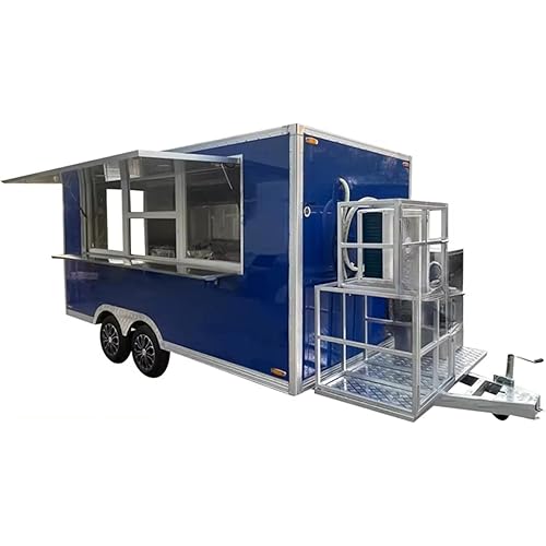Concession Food Trailer – Fully Customized Mobile Kitchen, Business Cart for Hotdog, Coffee, Taco, Food Trucks for Sale