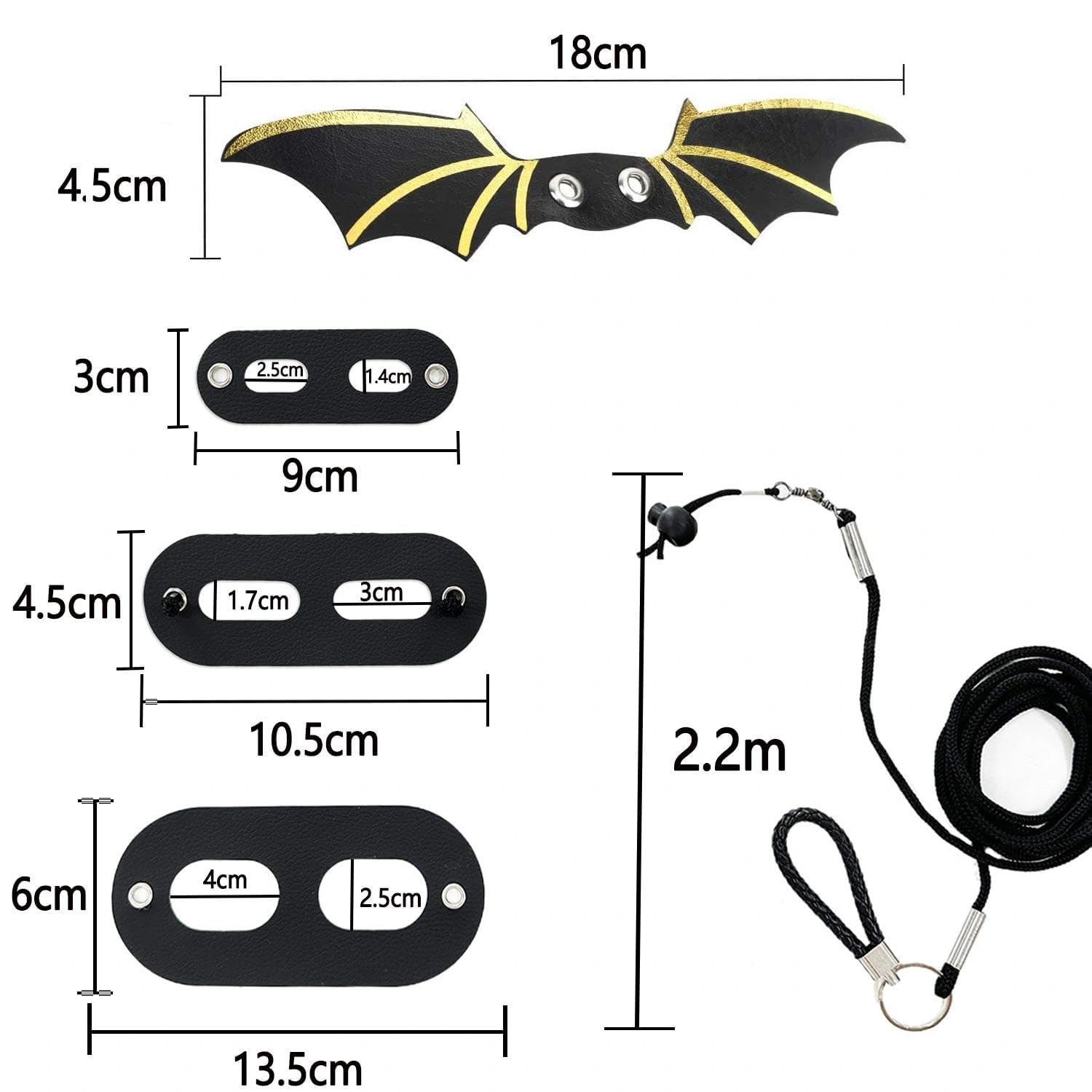 2 pièces Laisse Traction Aile Lézard, Laisse Lézards avec Aile, Harnais Cuir Souple Amphibiens, Harnais D'aile Cuir Reptile, pour Animaux Reptiles Petite, Moyenne et Grande Taille (Or, Argent)