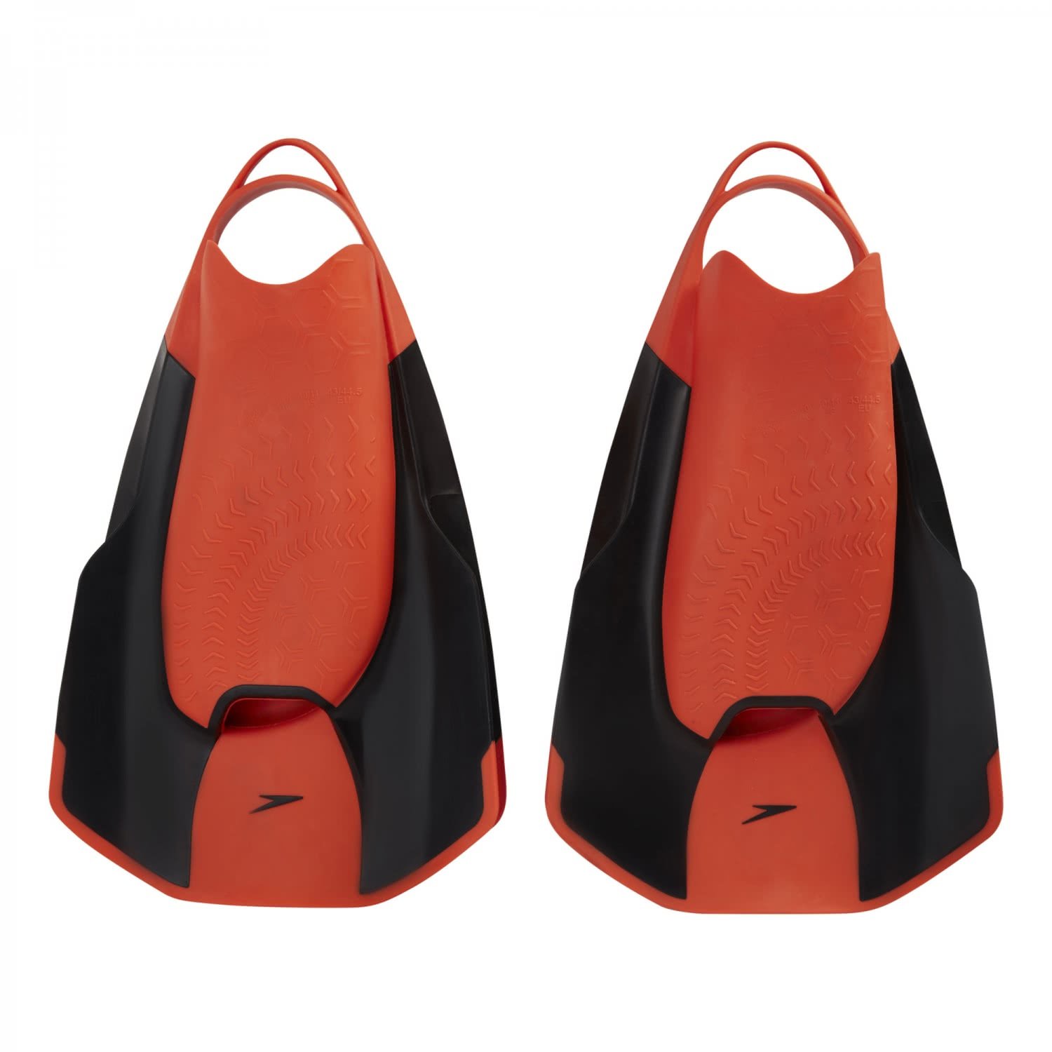 Speedo Unisex-Adult Fastskin Kickfin | Swim Training, Black/Siren Red, 3-4