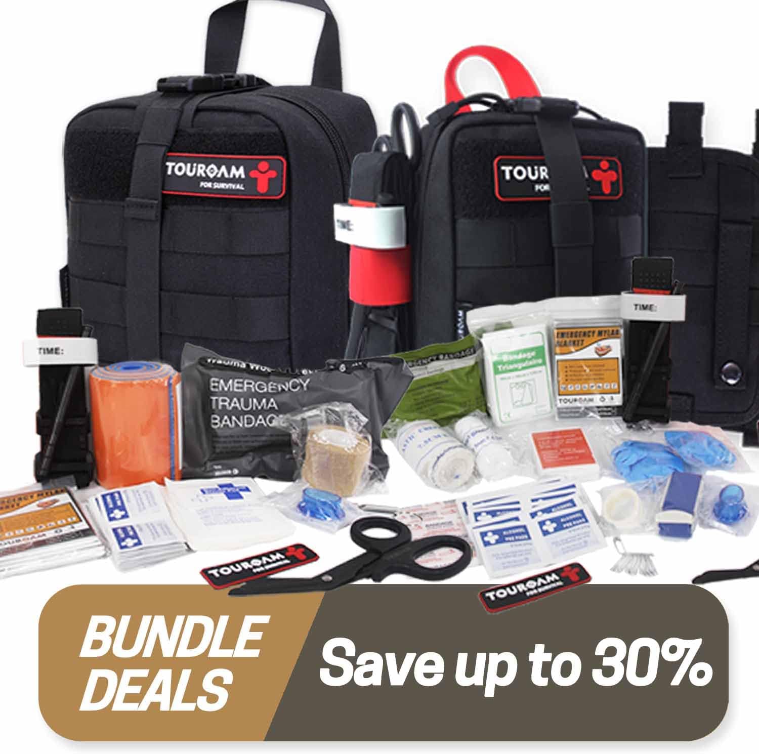 IFAK Trauma EDC Tactical First Aid Kit - Molle Medic Pouch, Emergency Survival Miltary Bleeding Contorl Med Bag for Camping Hiking Bushcraft : Sports & Outdoors