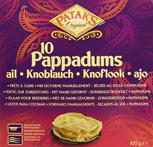 Patak's Pappadums Con Ajo - 12 Paquetes Cover