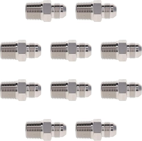 Miniatura 7 de TITAN FITTINGS SS-2404-16-16 | 1" 37° JIC (rosca 1 5/16"-12) x 1" Tubo Macho - Acero Inoxidable Paquete de 1,Paquete de 5,Paquete de 10