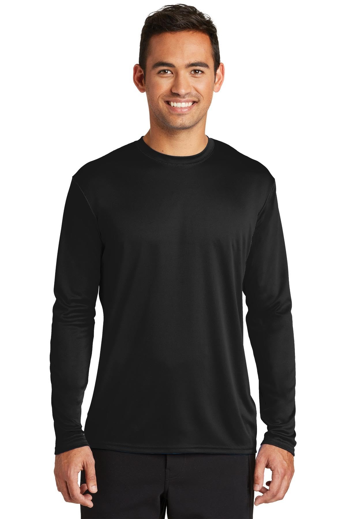 Port & Company Performance Long Sleeve Tee | UPF 50 Athletic Workout Clothing for Spring & Summer | PC380LS