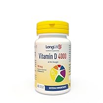 LongLife® Vitamin D 4000 | Vitamina D3 naturale | Alto dosaggio | Difese immunitarie, ossa e denti | Metabolismo del calcio | Fino a 100 giorni di trattamento | Senza glutine e vegetariano