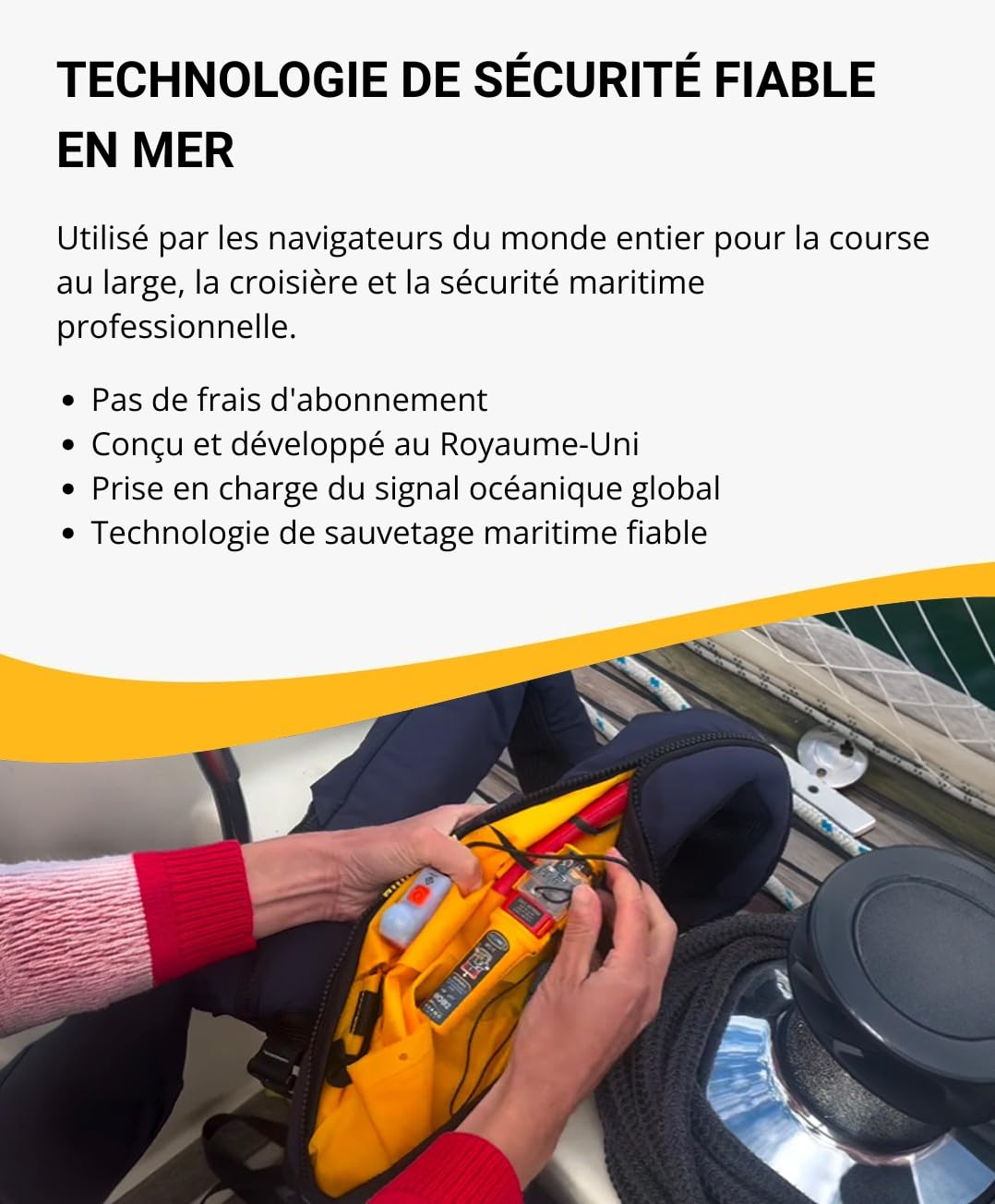 Ocean Signal rescueME MOB2 Radiobaliza Hombre al Agua (Aprobada Clase M) con AIS, DSC y GPS Integrado - Dispositivo de Seguridad Marítima Compacto, Impermeable y de Alerta de Rescate Instantánea | Activación automática del chaleco salvavidas