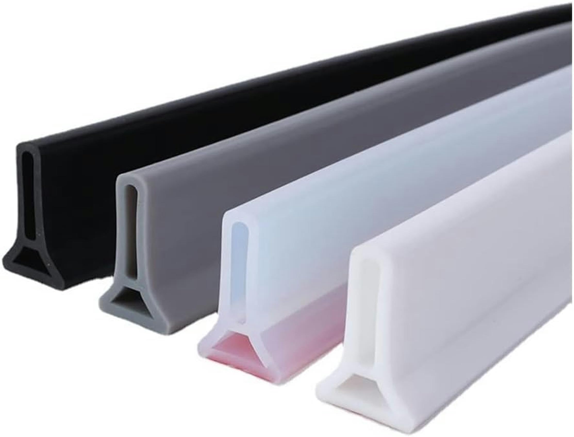 Bande étanchéité pliable auto-adhésive en silicone pour retenir l'eau au seuil de la porte