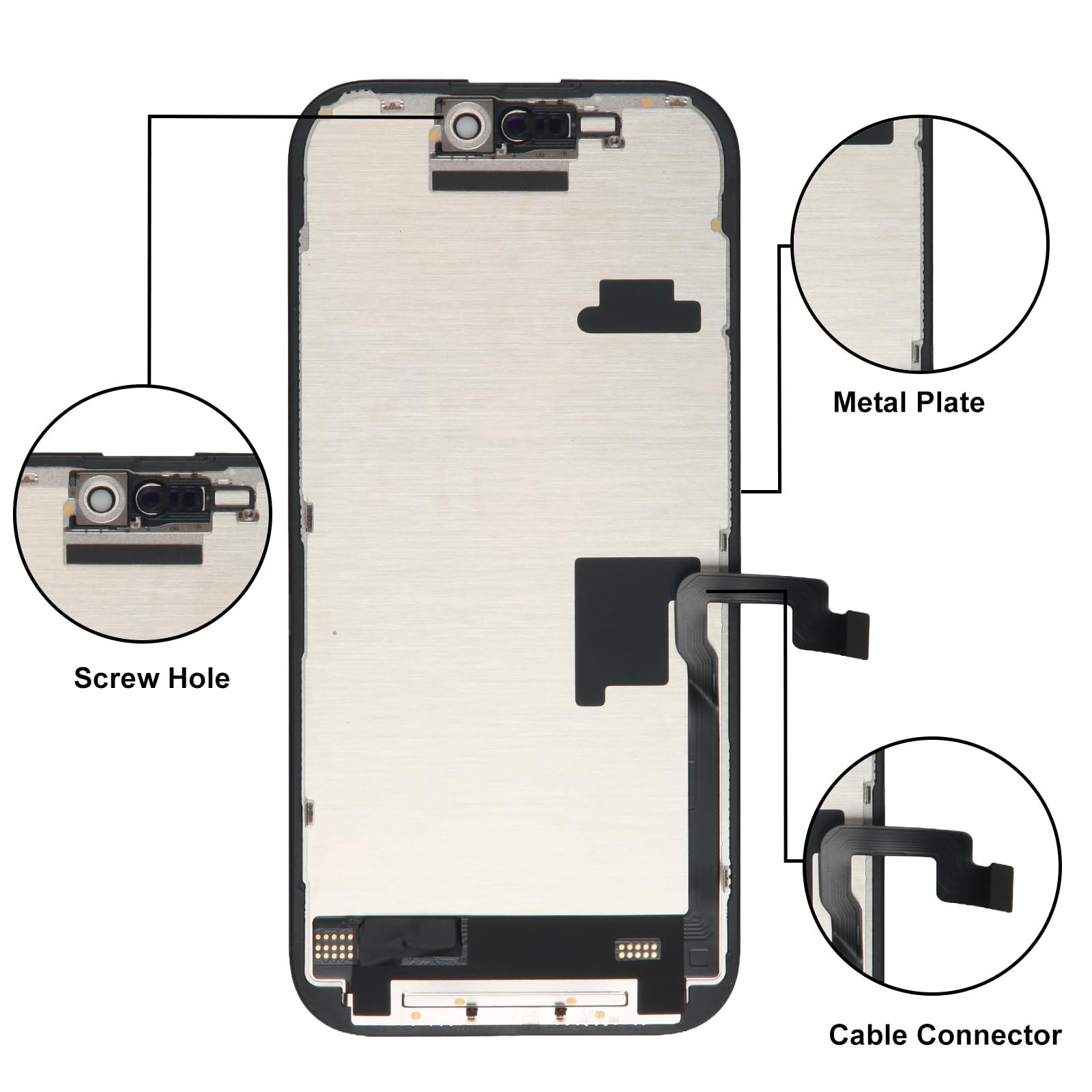 LL TRADER Display für iPhone 16 Pro 6.3" LCD Ersatzbildschirm und Kits