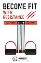 LionFit Double Spring Tummy Trimmer for Men & Women | Abs Exercise Equipment for Home Workout | Foam Handle with Steel Springs & Anti-Slip Foot Pedals | Weight Loss Fitness Equipment (MAROON) gallery image