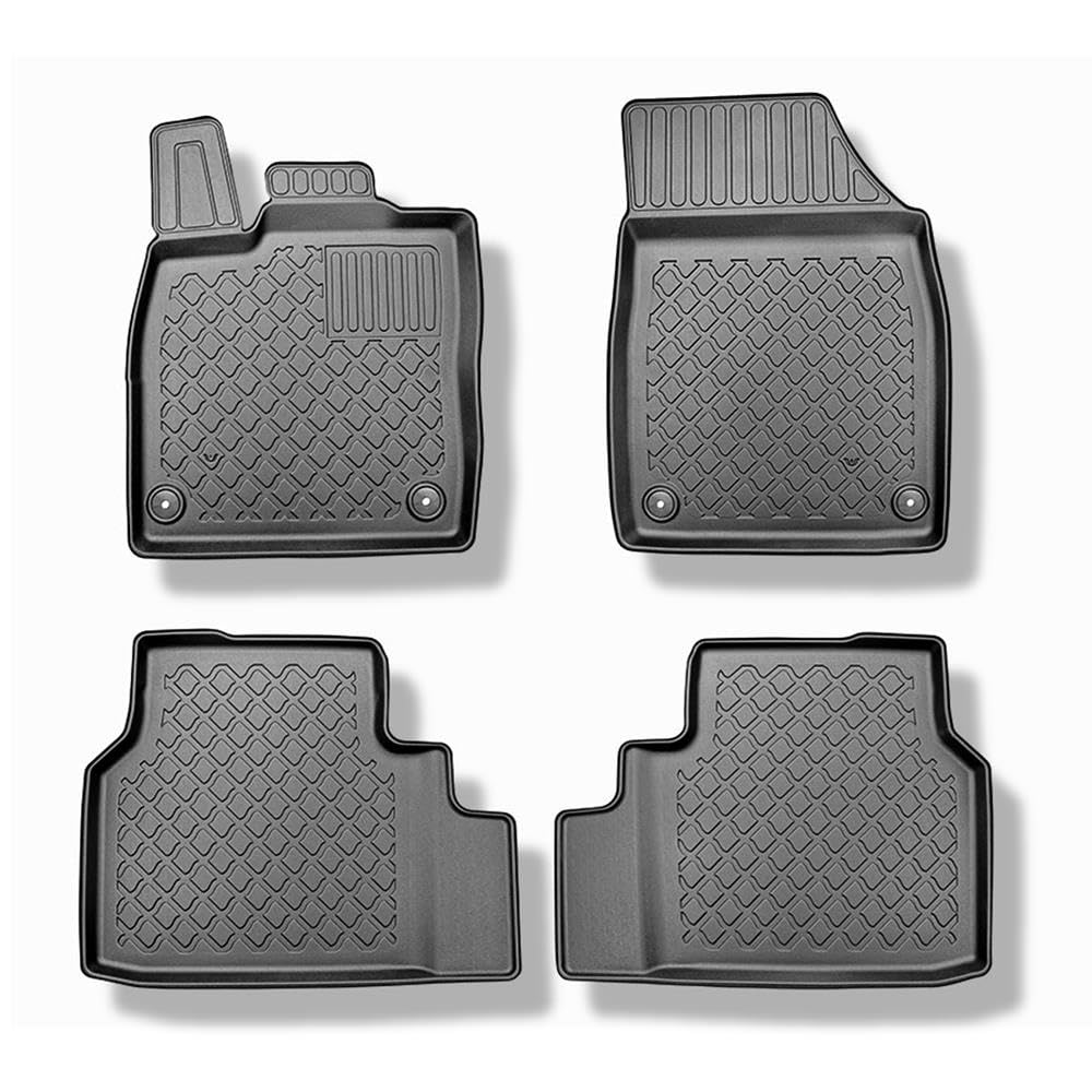 Mossa Tappetini auto compatibili con VW Volkswagen ID.5 SUV 2022-. 4 pz. G | sotto l'organizer nella seconda fila di sedili