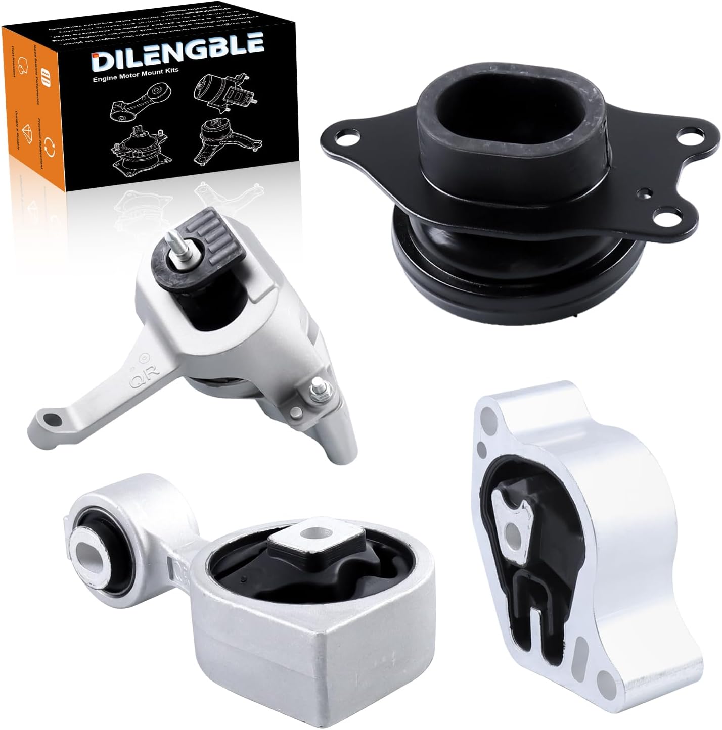 Engine Motor Mount & Trans Mount Kit for Nissan Altima 2007 2008 2009 2010 2011 2012 2013 2014 2015 2016 2017 2.5L Auto Transmission OE# A4339 A4340 A4350 A4353 (Set of 4)