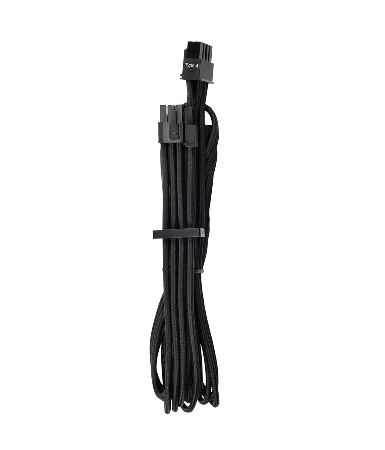 2Pack Individually 8-pin (6+2 Split) PCIe Cables (Single Connector) Type 4 Gen 4 Compatibility for Corsair PSUs – Black