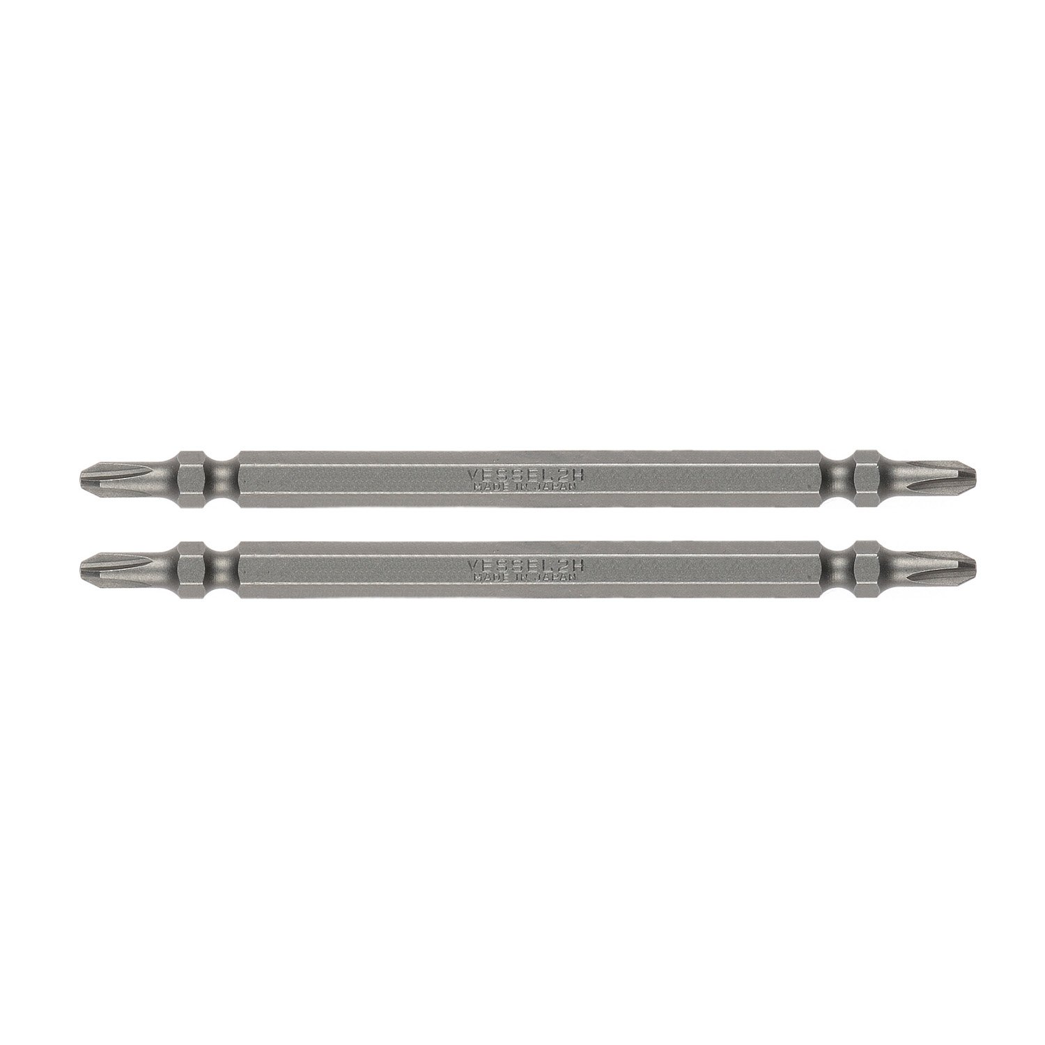 ベッセル(VESSEL) 両頭 スレンダービット +2×110mm 10本組 硬度:H(高硬度) AS14 ZP 楽天市場】限定 ベッセル(VESSEL) 両頭 スレンダービット +2 110mm 10