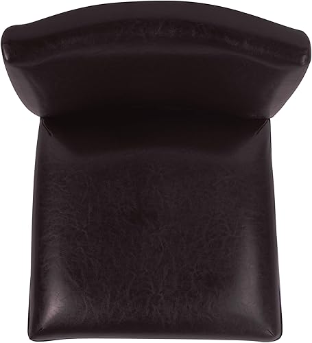 Miniatura 24 de Homepop Decoración del hogar | Taburetes de bar clásicos de altura de mostrador | Taburetes de bar de piel sintética de 24 pulgadas | Muebles