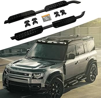 美品　純正DEFENDER サイドステップ4枚 新型ディフェンダー110 純正サイドステップ