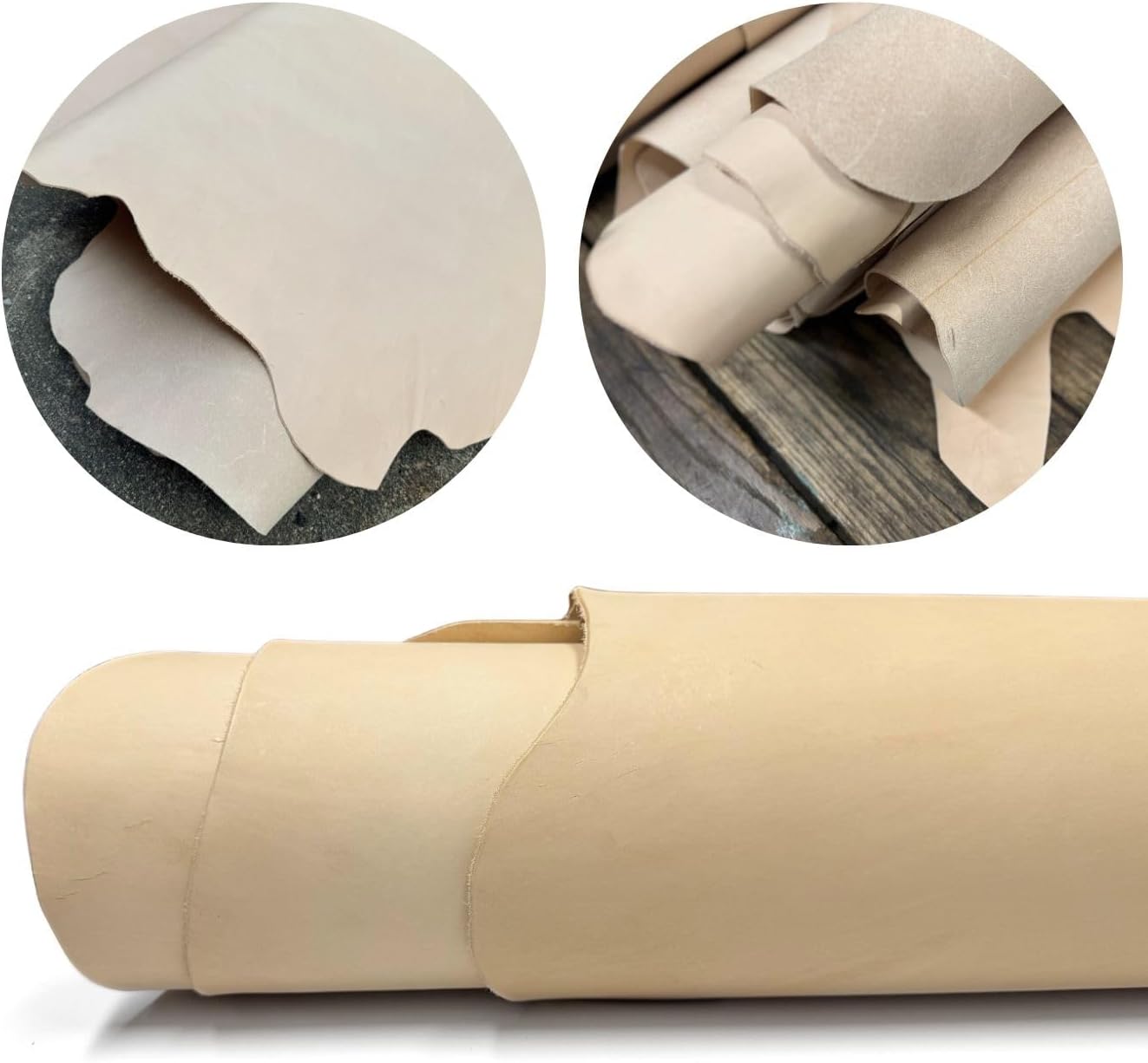 Oak Cowhide Sides Leather Hides Extra Large - Genuine Leather A Grade Cow Hide 2-3 oz - 25-30 Square Feet (2-3 oz)