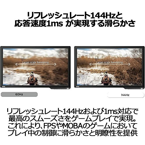 BenQ ゲーミングモニター ディスプレイ ZOWIE XL2536 24.5インチ/TNパネル/1ms/144Hz/DyAc技術/S.Switch/FPS向け/PJS2018 season1大会使用