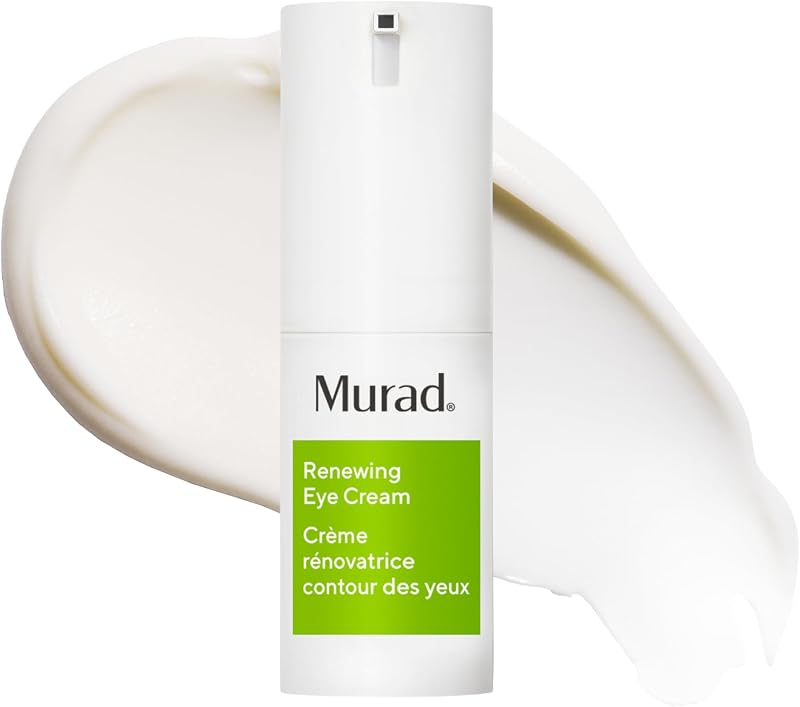 Crema renovadora para ojos Murad - Péptidos y retinol - 0.5 onzas líquidas | La crema nutritiva para ojos antienvejecimiento con retinol y péptidos minimiza las arrugas y reafirma, la manteca de mango aumenta la elasticidad.