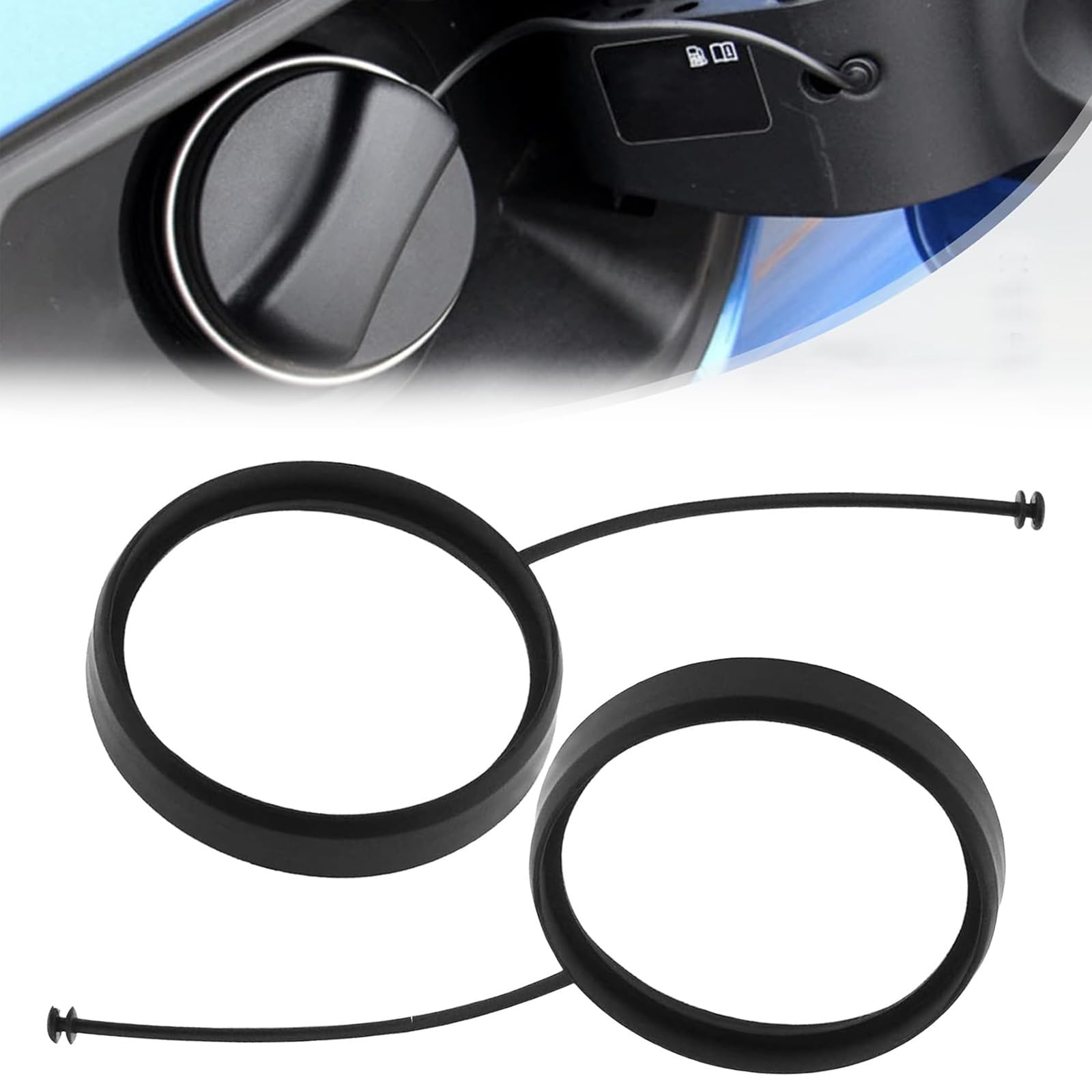 2 Stück Tankdeckel Halteband A2214700605, Tankdeckelleitung, Auto Kraftstofftankdecke Linie Tankdeckelleitung Tankdeckel Gummiband Für Mercedes-Benz W213 W246 VW Bora Audi Passat, Ölverschlusskabel