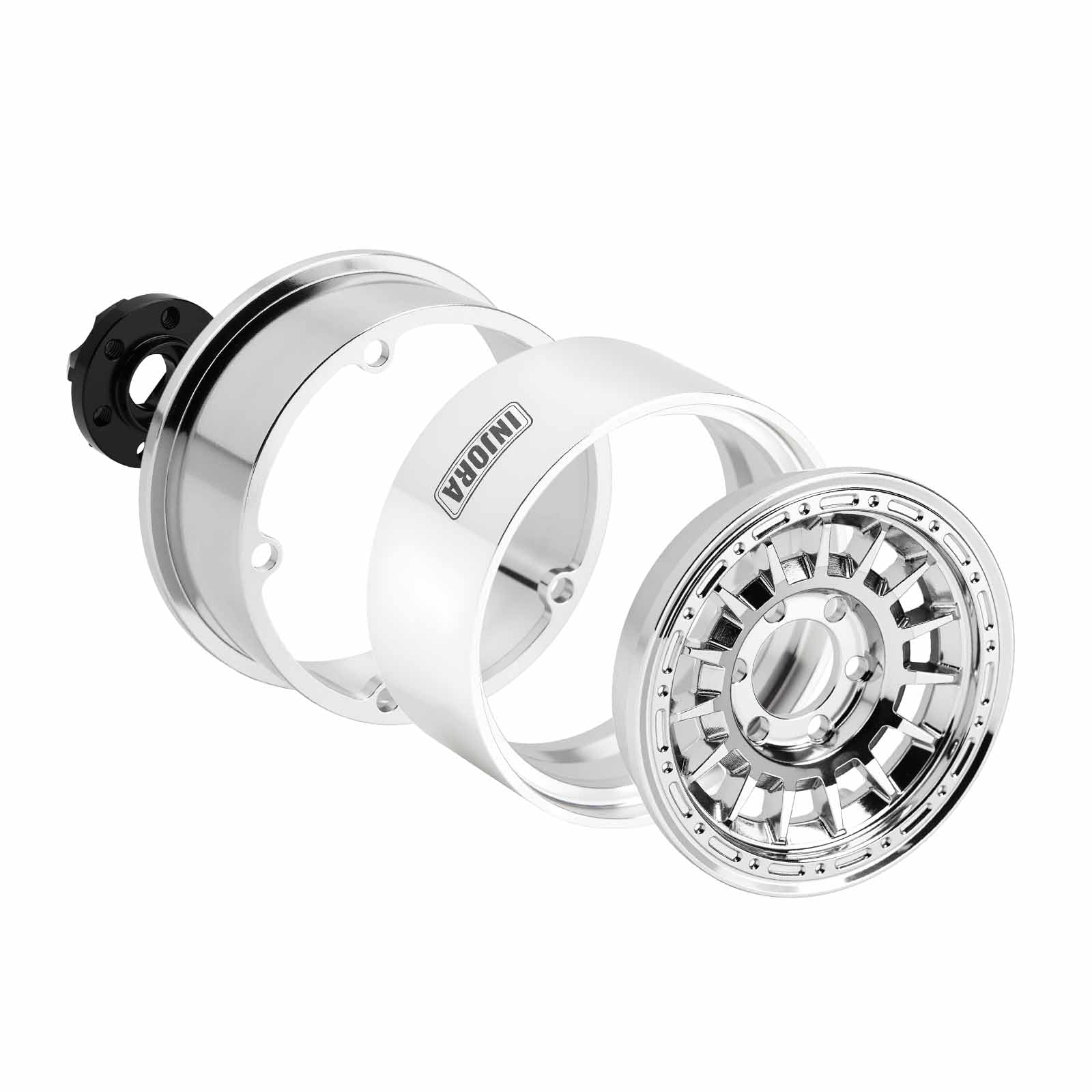 INJORA Llantas 1.9" Multirradio CNC Aluminio para 1/10 SCX10 TX4 RC Crawler