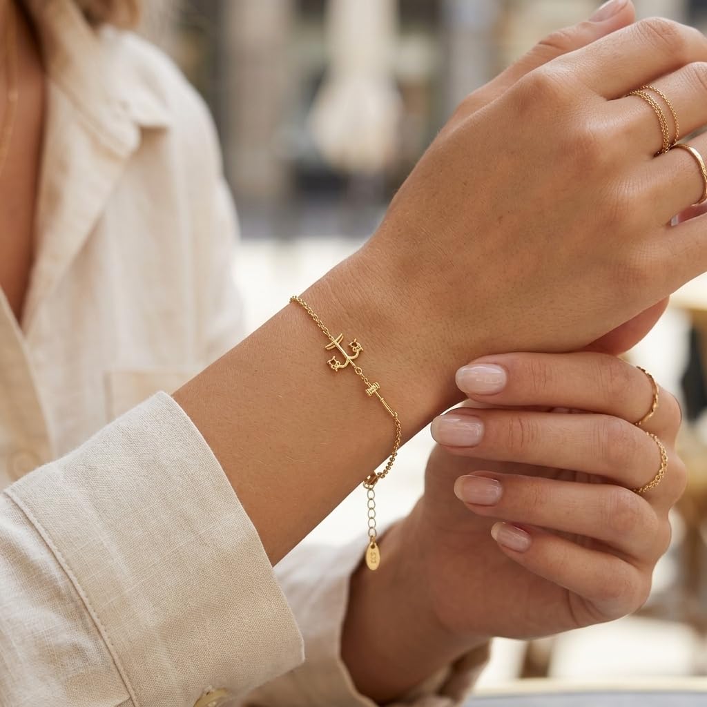 DAYLINLOVE Anwalt Geschenke Armband 925er Sterling Silber Waage der Gerechtigkeit Armbänder Rechtsanwalt Abschluss Schmuck Geschenke für Damen Frauen Mädchen Jurastudenten Rechtsanwalt Richter
