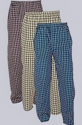 DIGITAL SHOPEE Men's Cotton Checkered Casual Style Pajama Lower Pant Pack Of 3