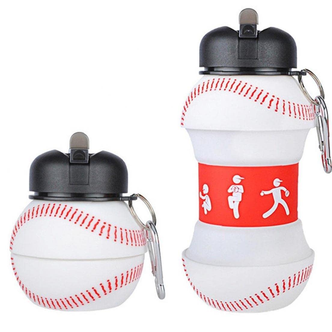 Baseball-Wasserflasche 590 Ml – Wiederverwendbare Sportflasche, PE-Material, Für Team-Geschenke & Fitness