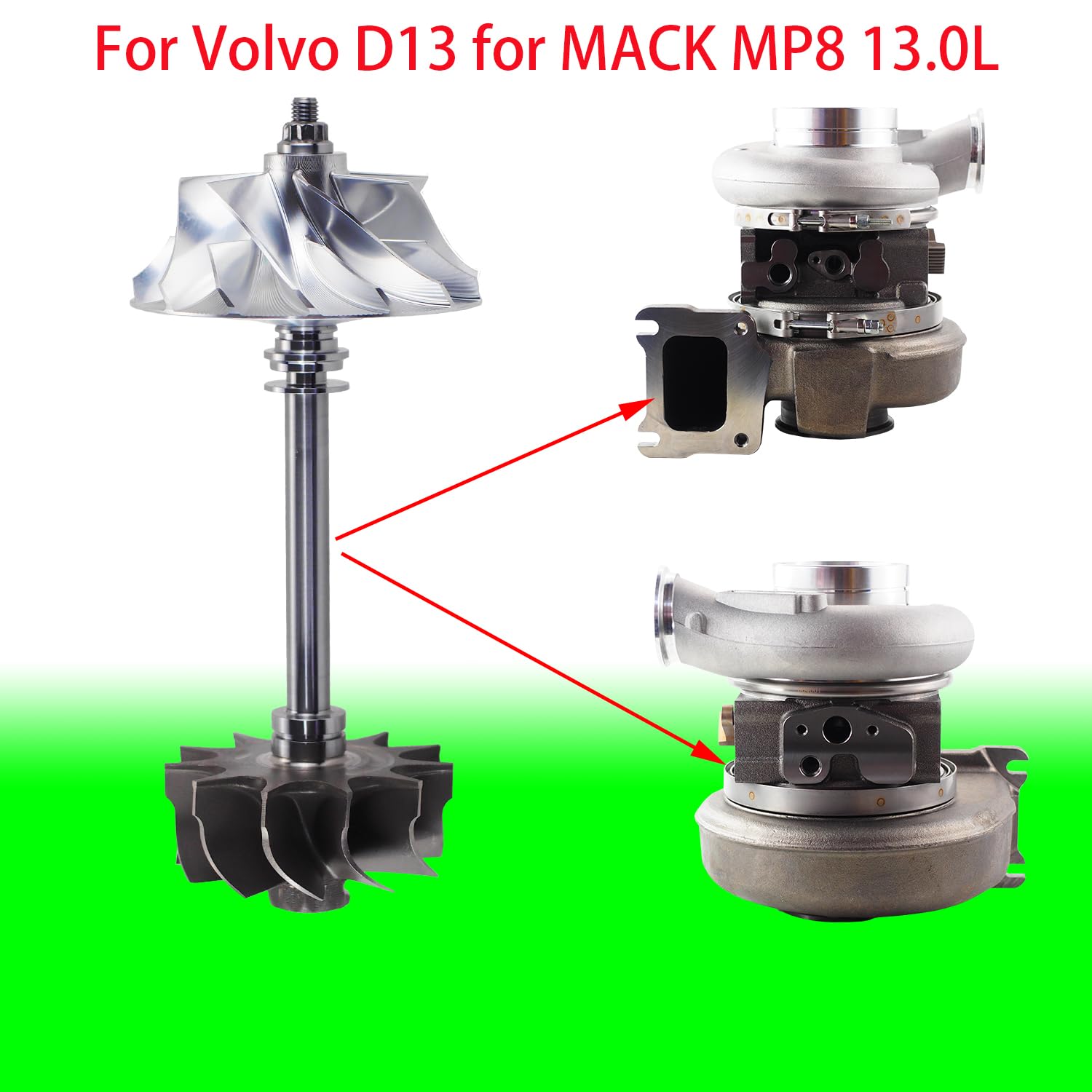 Amazon.com: HE400VG HE451VE Upgrade Turbo Billet Wheel Kit Fits