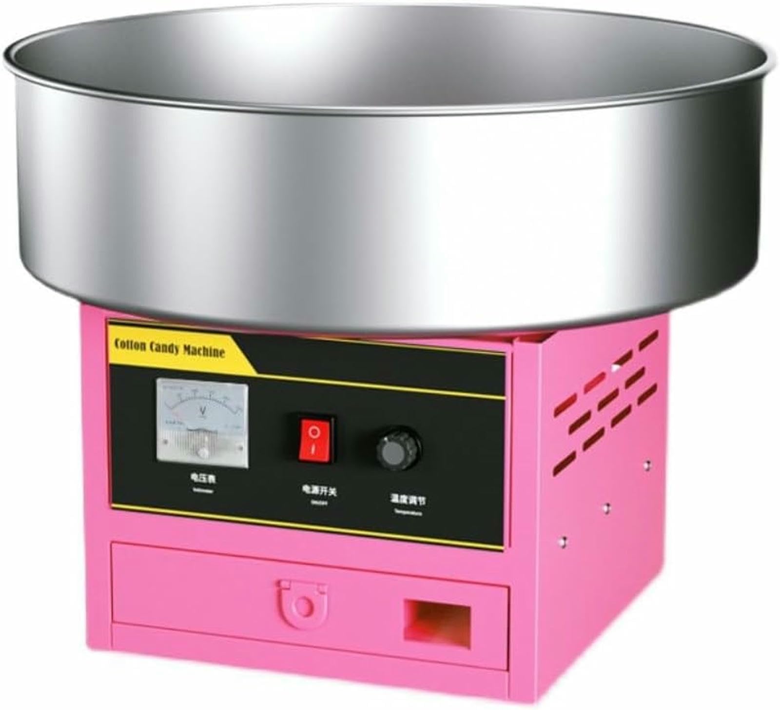 Máquina Comercial de algodón de azúcar, máquina eléctrica para Hacer algodón de azúcar, máquina de algodón de azúcar para Fiestas de cumpleaños al Aire Libre. (Metalirontype)