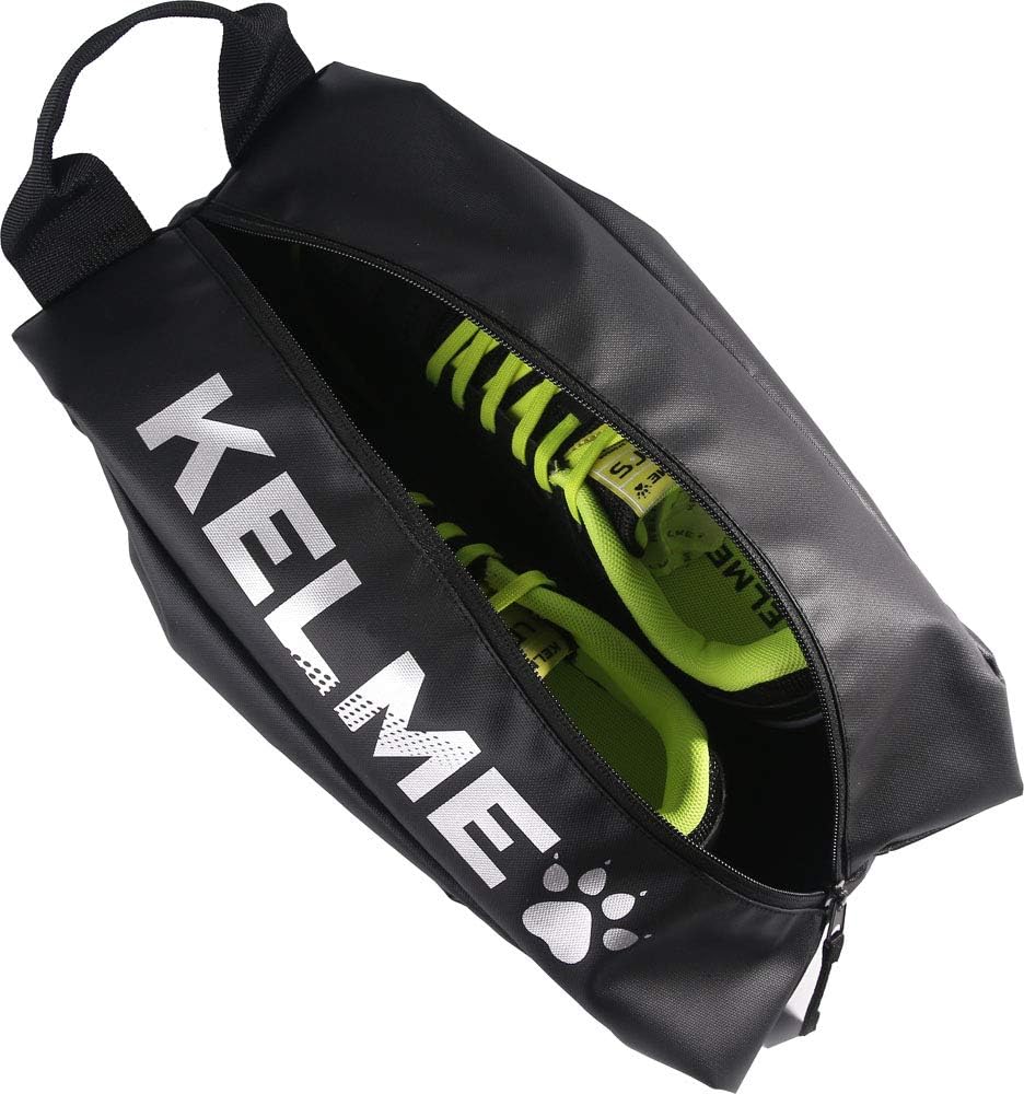 Kelme 9886018 Shoe Bag (Shoes Bag), Black x Silver, Width 16.5 x Depth 5.1 inches (42 x 16.5 x 13 cm)