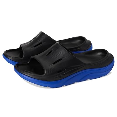 Hoka Ora Recovery Slide 3 Shoes Black/Ultramarine