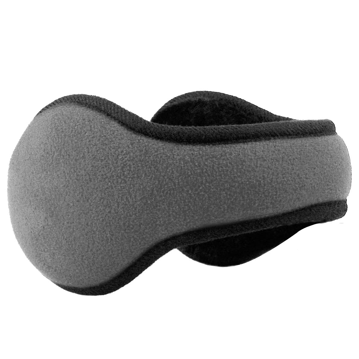 Metog Unisex Foldable Ear Warmers Polar Fleece/kints Winter EarMuffs (Grey Lite, One Size)