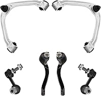 Vista 68 de Detroit Axle - Kit de suspensión delantera RWD para Chrysler 300 Dodge Challenger Charger Magnum, brazos de control superior con barras