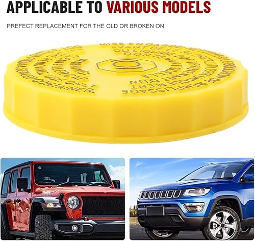 Miniatura 5 de LIRU - Tapa de depósito de líquido de frenos de cilindro maestro para Jeep Wrangler Compass cherokee, para Chrysler Pacifica
