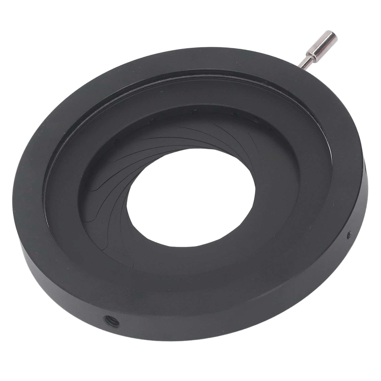 Asixxsix Diafragma de Iris Ajustable, Apertura óptica de Aleación de Aluminio de 2-50 Mm con Mecanismo de 11 Hojas para Plataformas ópticas de Cámaras de Microscopios