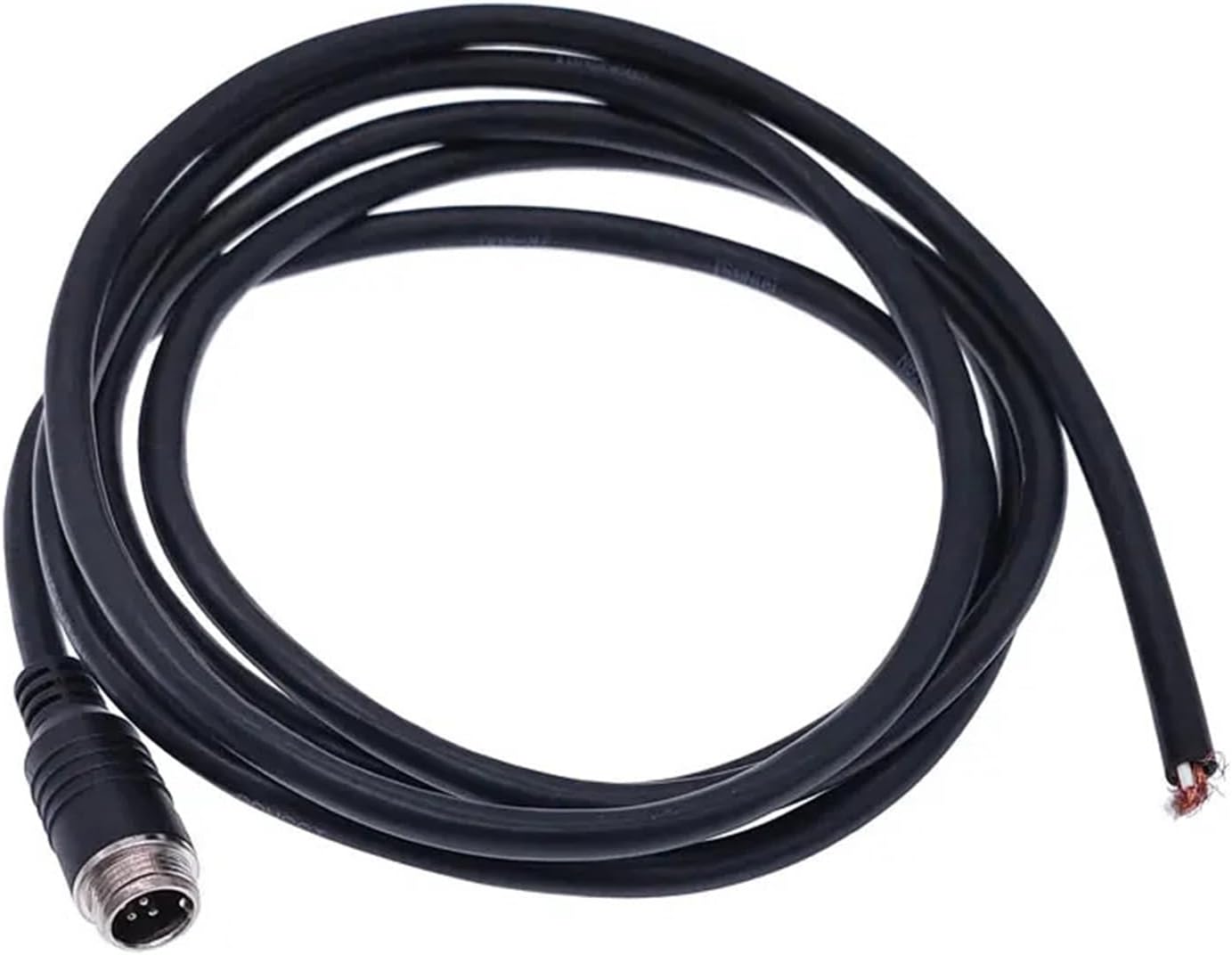 2pin 3pin 4pin 2m GX12 Cable Connectors Joint Extension Cable Male And Female M12 5pin 6pin Black 1Pcs(2Pin female)