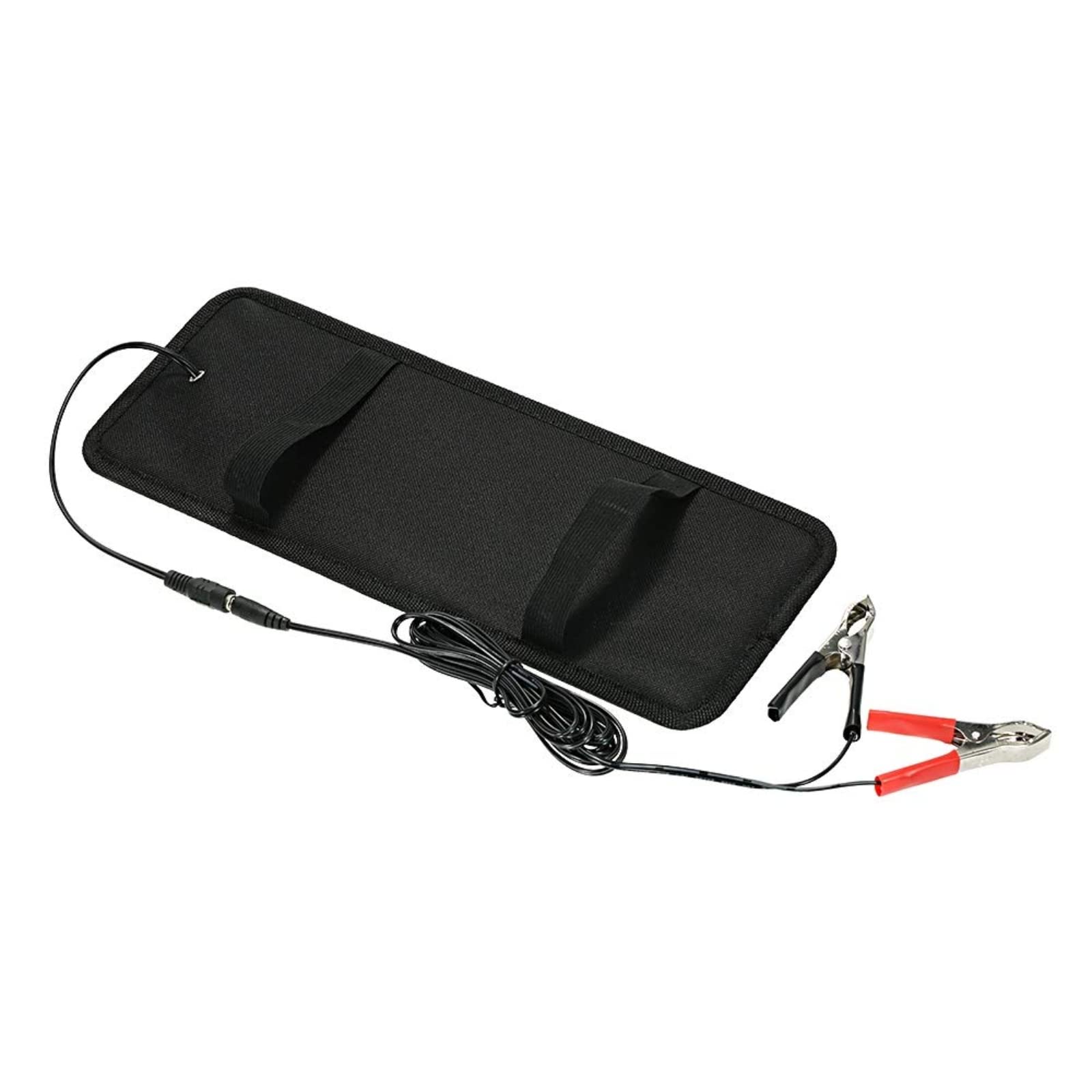 Cargador Solar portátil de 12 V y 4,5 W para batería de Coche, con Enchufe para Encendedor de Cigarrillos y Pinza de cocodrilo para Coche, Barco, Motocicleta.