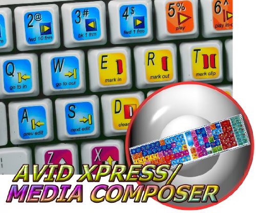 AVID XPRESS/MEDIA COMPOSER KEYBOARD STICKER for LAPTOP, NOTEBOOK and DESKTOP