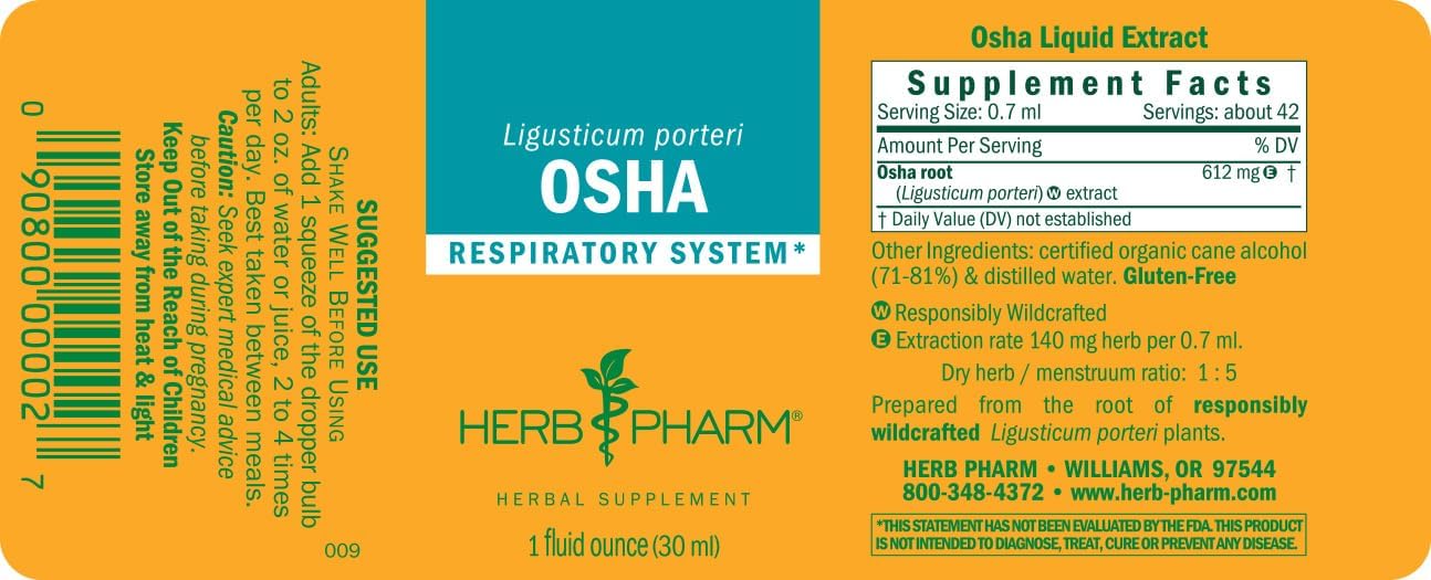 Herb Pharm Osha Root Liquid Extract for Respiratory Support - 1 Ounce - Image 8