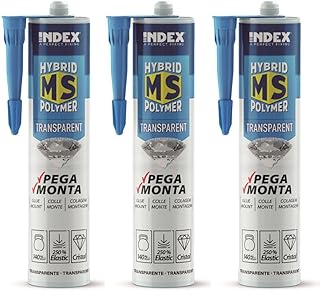 Hybrid Montagekleber | Klebstoff für Glas, Aluminium, PVC & Zargen | MS Polymer Kleber | Metallkleber | PVC Kleber | wasse...