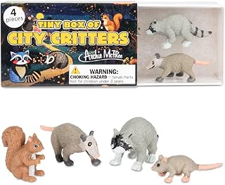 Archie McPhee Tiny Box of City Critters: Novelty Miniature Urban Animal Figures Set