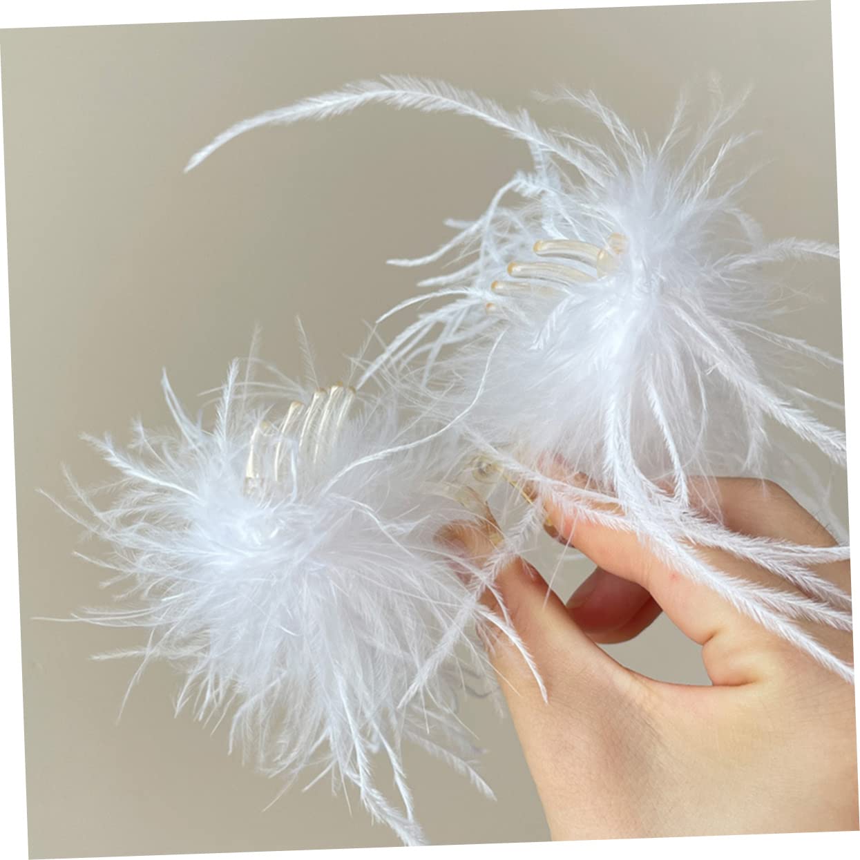 FRCOLOR 6pezzi Plume Hair Clips e Eleganti Fermagli Per Stile Per Donne Accessori Moda Per Cerimonie e Occasioni Speciali