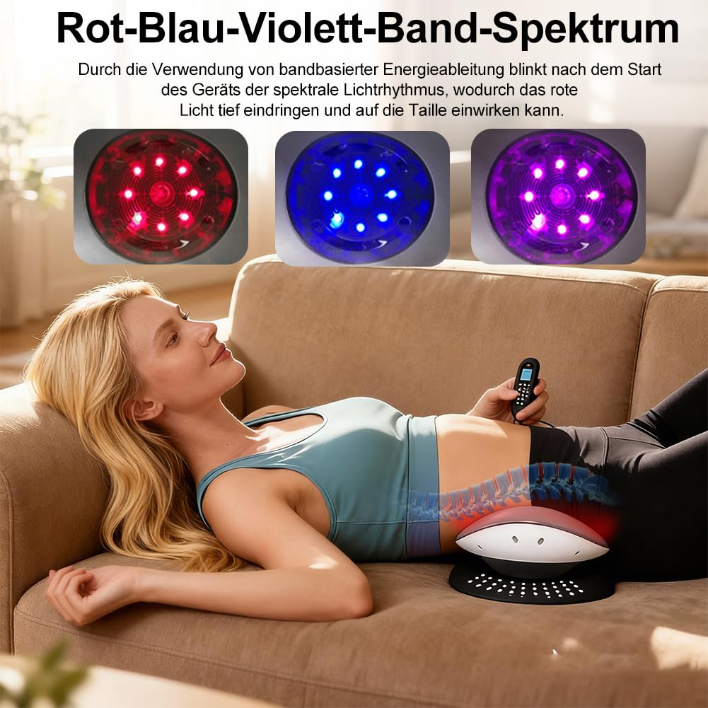 Appareil de massage électrique 4 en 1 - Appareil de massage lombaire électrique - Avec coussin lombaire et coussin d'air vibrant pour la maison, le bureau