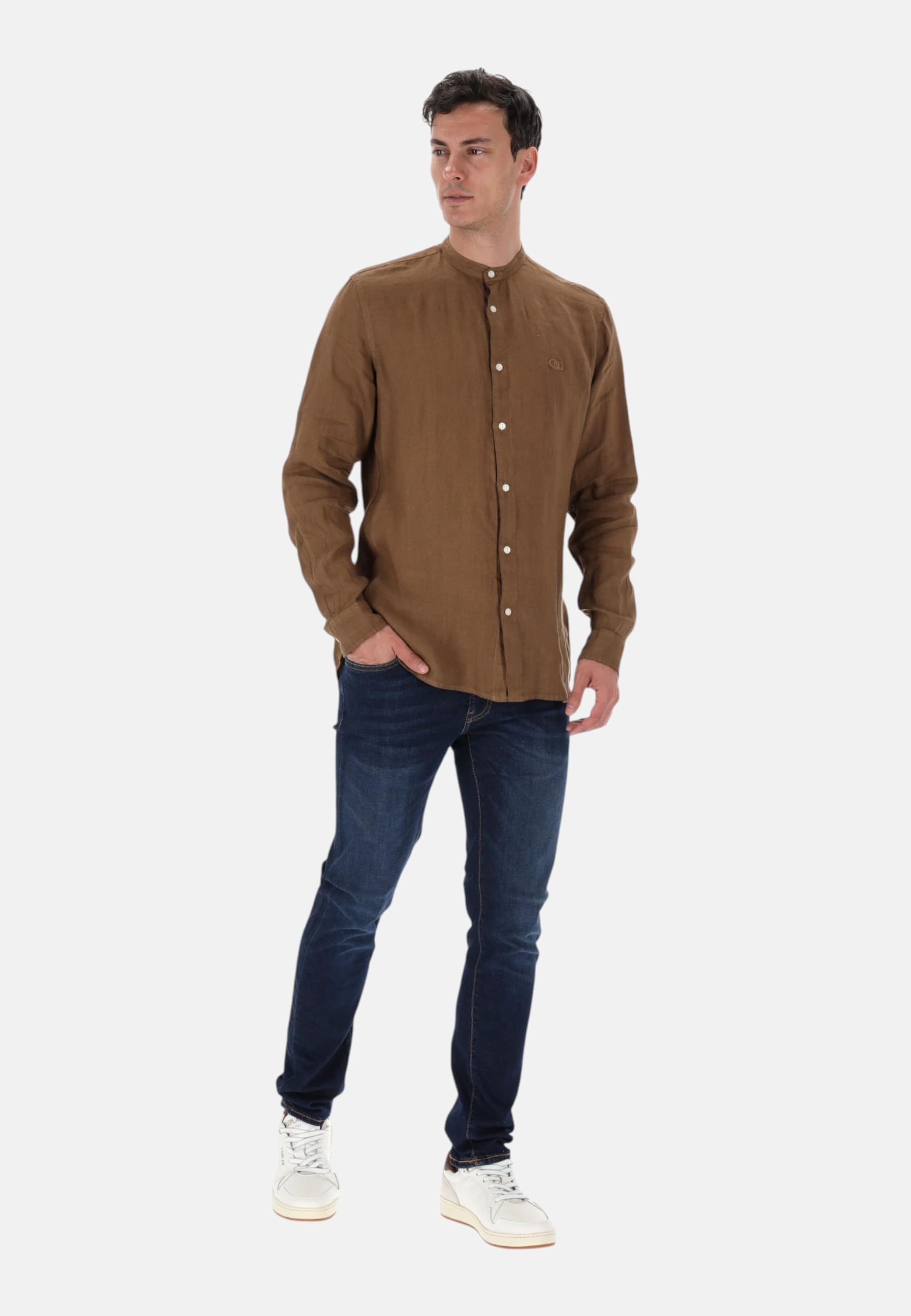 Liu Jo Hombre Camisa Manga Larga Lino QA6205T4359
