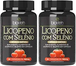 KIT 2X Licopeno com Selênio 780mg 60 cápsulas - Bioklein