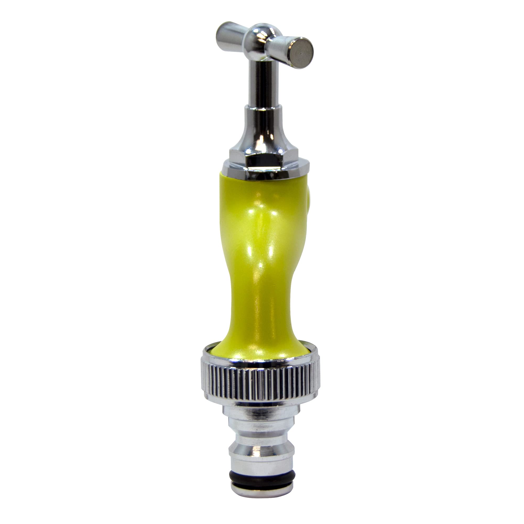 S&M 590245 Gartenarmatur, verstellbar, ½ Zoll, Pistaziengrün, mit Automatikanschluss für Schlauch Colortaps