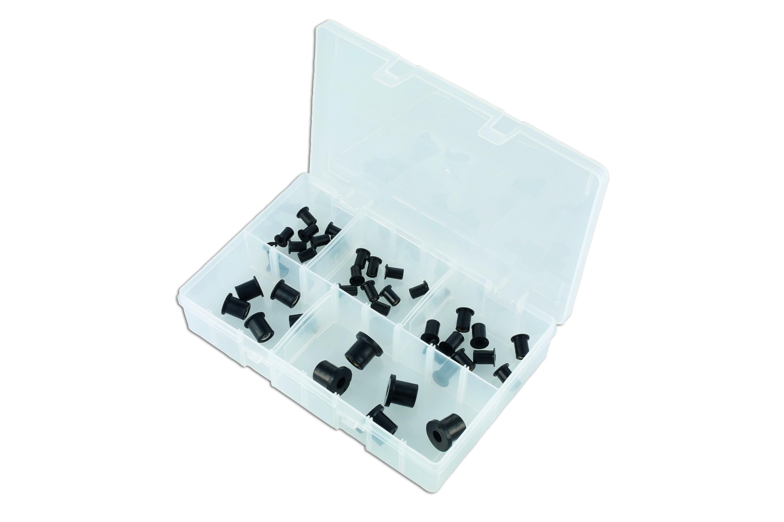 CONNECT 32452 Assorted Rubber Nut Insert Set 40pc Automotive Marine Fastener