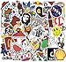 101pcs Graffiti Autocollant Sticker, Basicon Autocollants de Mode de Rue Autocollants de Graffiti en Vinyle Imperméable pour Bouteille d'eau Snowboard Bagages Moto Casque Guitare